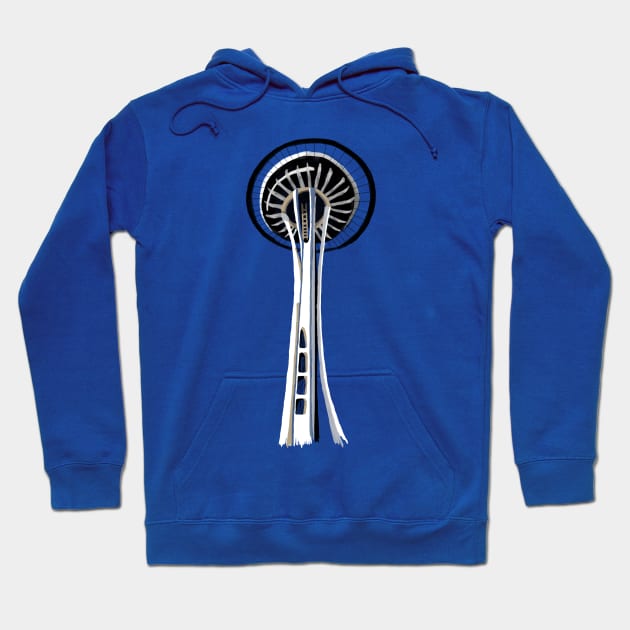 Space Needle Hoodie by adq